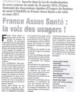 Interview du président de France Assos Santé Grand EST du 12 avril 2020