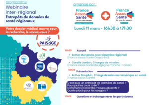 [Replay] Webinaire Inter-Régional « Entrepôts de Données de Santé »